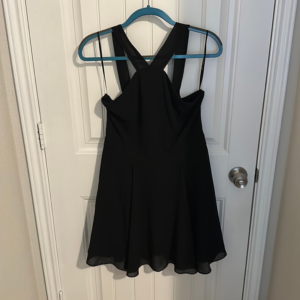 Lulus black halter top dress